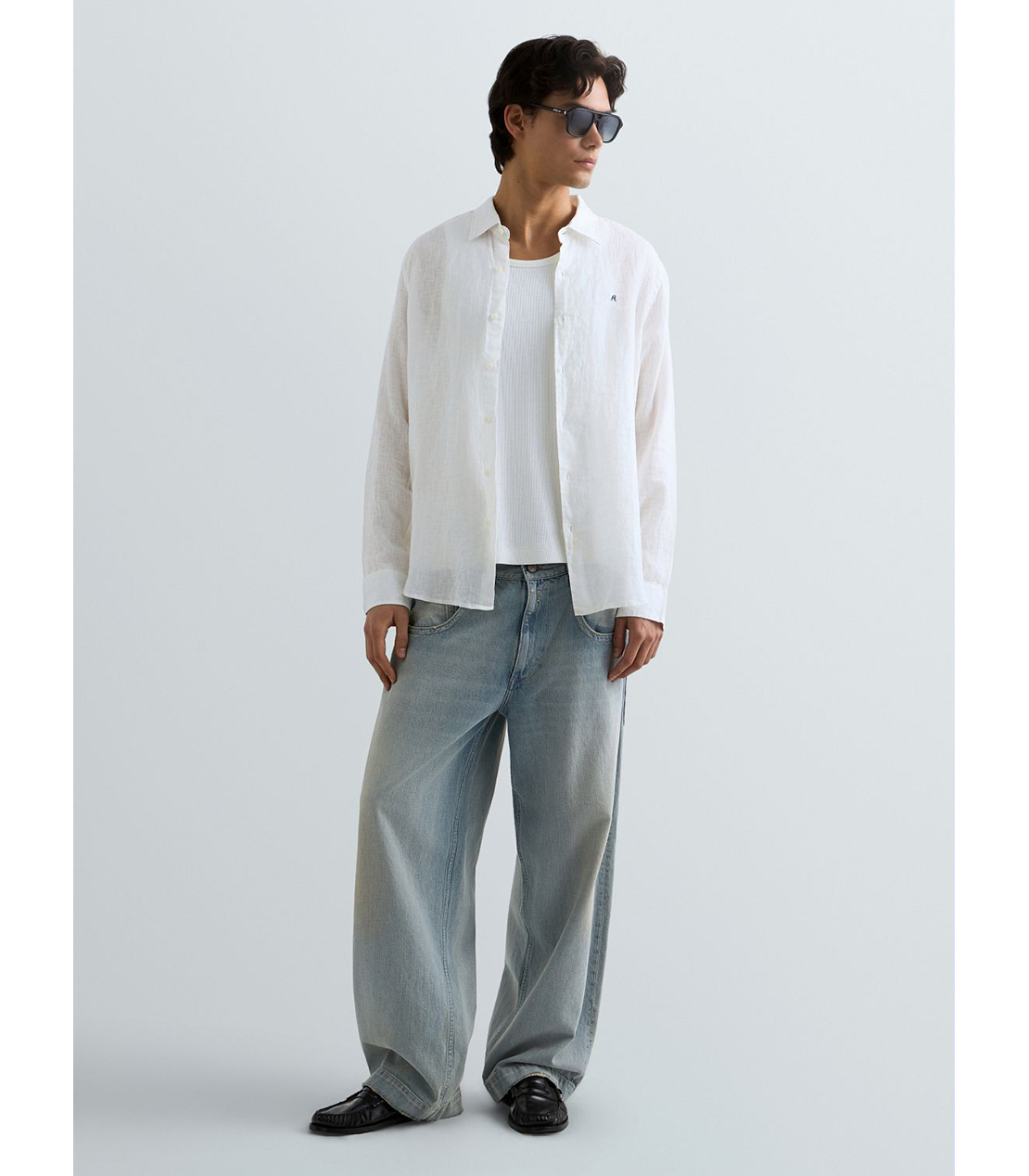 ガーメントダイリネンシャツ 詳細画像 ホワイト 2